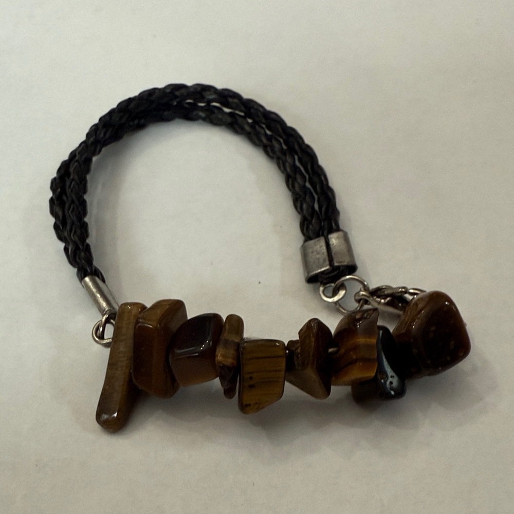 Tiger’s Eye Black Braided Bracelet